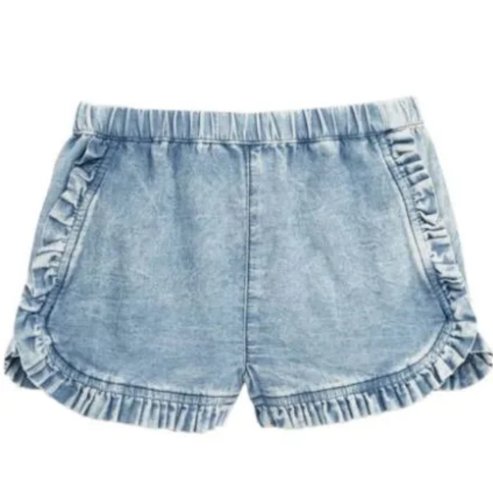 NOT FOR SALE Tucker + Tate Ruffled Chambray Girls Shorts